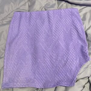 Purple mini skirt